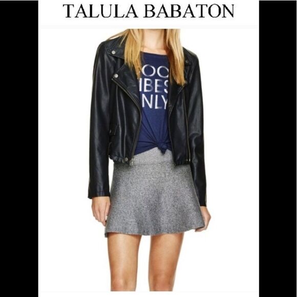 Aritzia Talula Vanderbilt Heathered gray skater circle Skirt Sz S - Picture 1 of 10